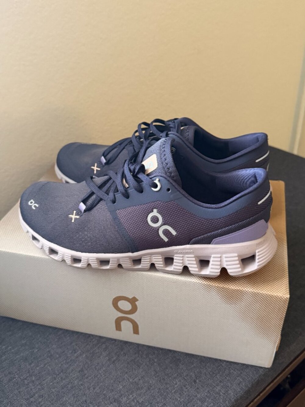 Brand New On Running Shoes, Cloud X 3 in Iron Fade colors, Women's Size 7.5